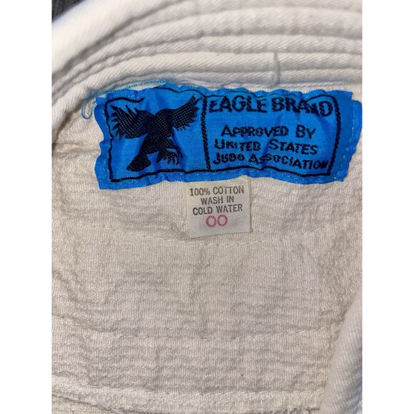 Vintage Eagle Brand L Judo Gi Kodokan Robe 70s Quilted Sz 00 - Picture 2 of 3